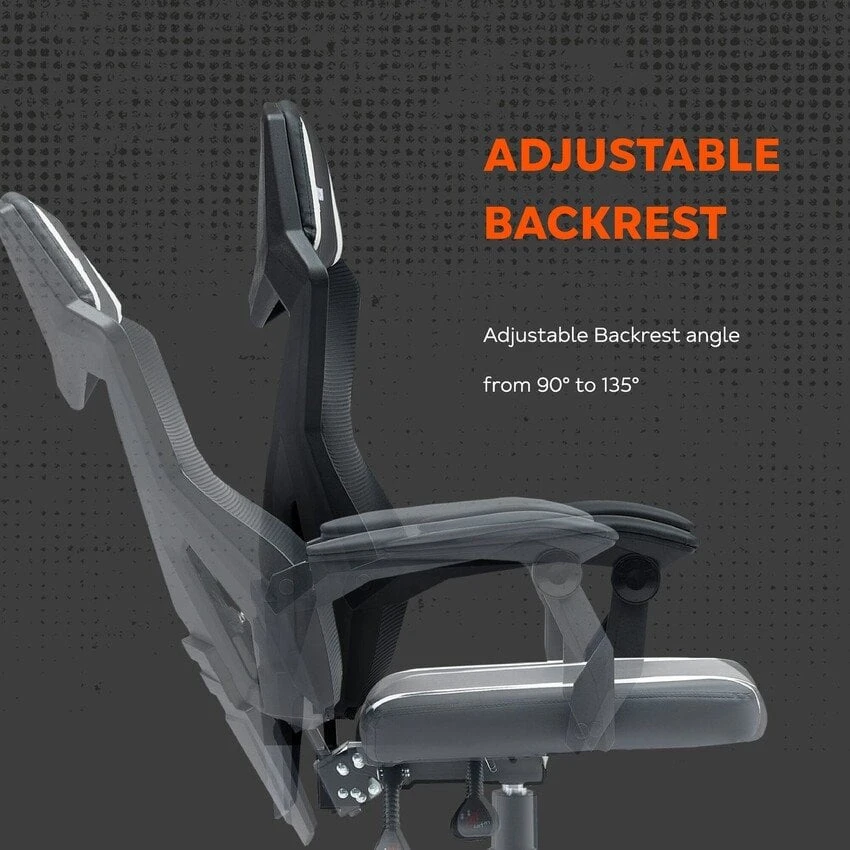 Canyon Ergonomiška žaidimų kėdė Flow MCH01, spalva: raudona/juoda (CNE-MCH01R)
