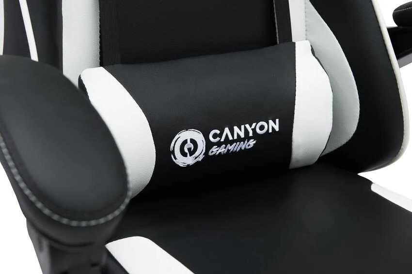 Canyon Ergonomiška žaidimų kėdė Core SGCH2, spalva: balta/juoda (CNE-SGCH2W)