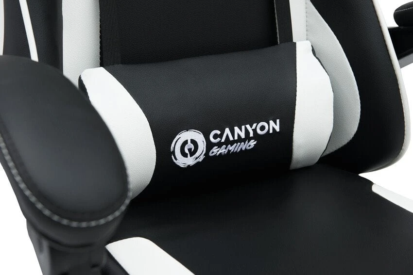 Canyon Ergonomiška žaidimų kėdė Core SGCH2, spalva: balta/juoda (CNE-SGCH2W)