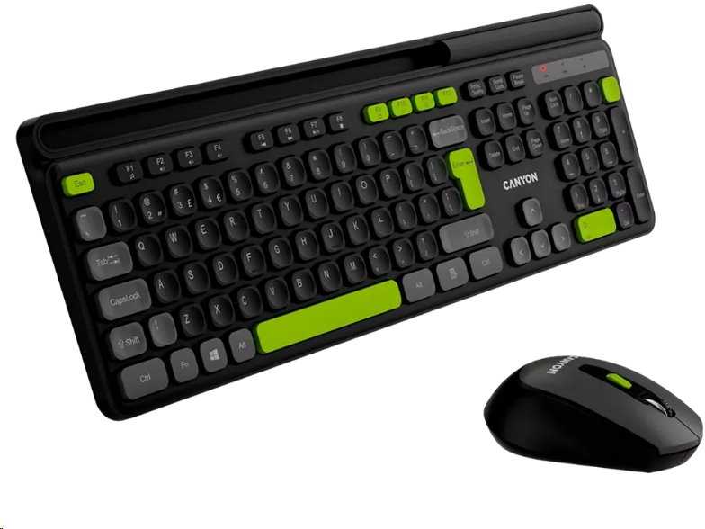 CANYON HSET-W5 wireless SET CS klaviatūra + optinė pelė