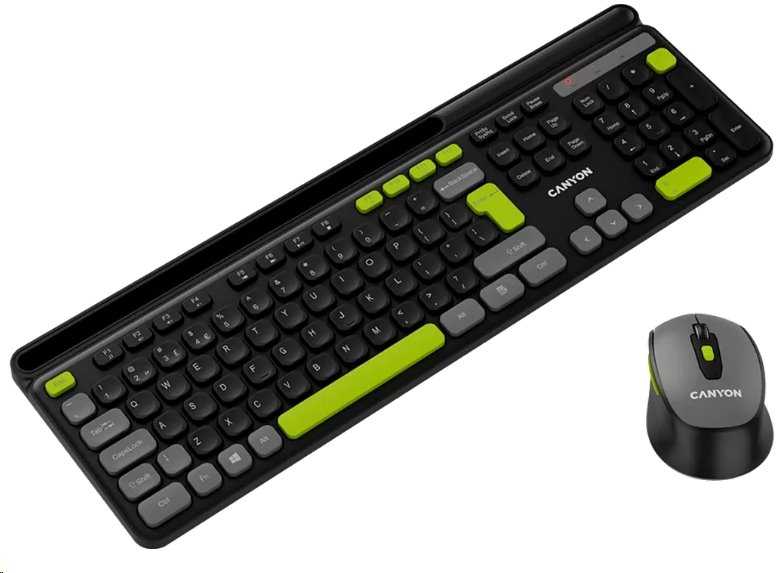 CANYON HSET-W5 wireless SET CS klaviatūra + optinė pelė