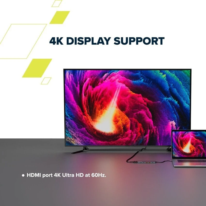CANYON hub DS-17 6in1 4k USB-C Pilkas