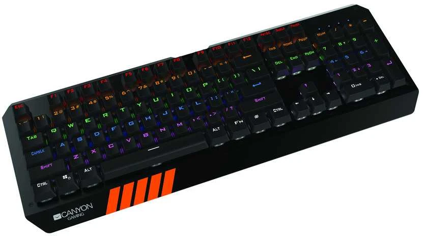Mechaninė klaviatūra žaidimams Canyon Hazard GK-6, Mėlyna Switch, LED, US išdėstymas