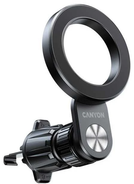 CANYON magnetinis automobilinis laikiklis OnGrip 12 su siurbtuku ir oro išleidimo anga Juodas