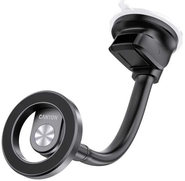 CANYON magnetinis automobilinis laikiklis OnGrip 12 su siurbtuku ir oro išleidimo anga Juodas