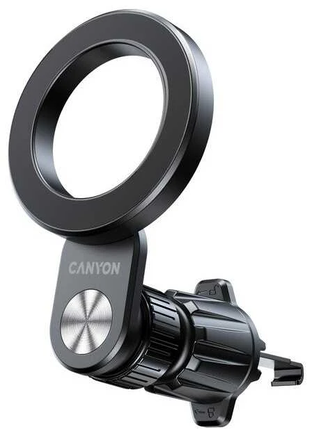 CANYON magnetinis automobilinis laikiklis OnGrip 12 su siurbtuku ir oro išleidimo anga Juodas