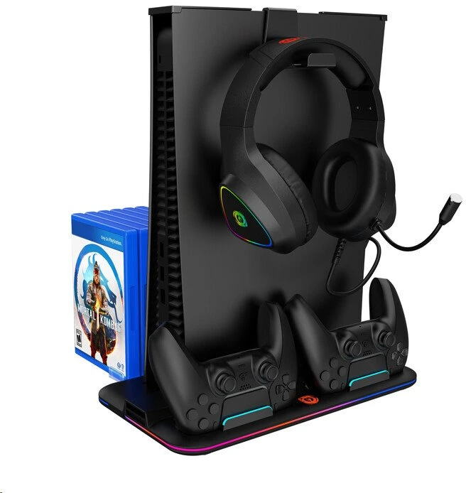 CANYON šaldymo stovas CS-5 RGB PS5 Charge Juodas