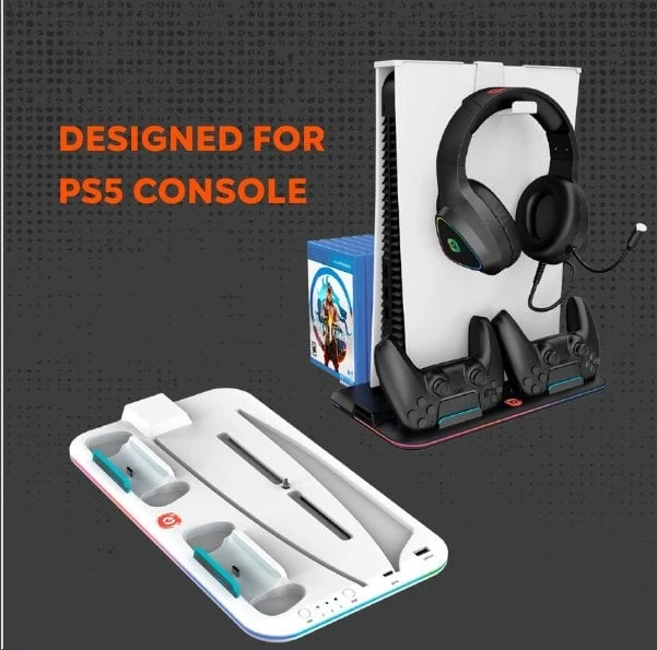 CANYON šaldymo stovas CS-5 RGB PS5 Charge Juodas