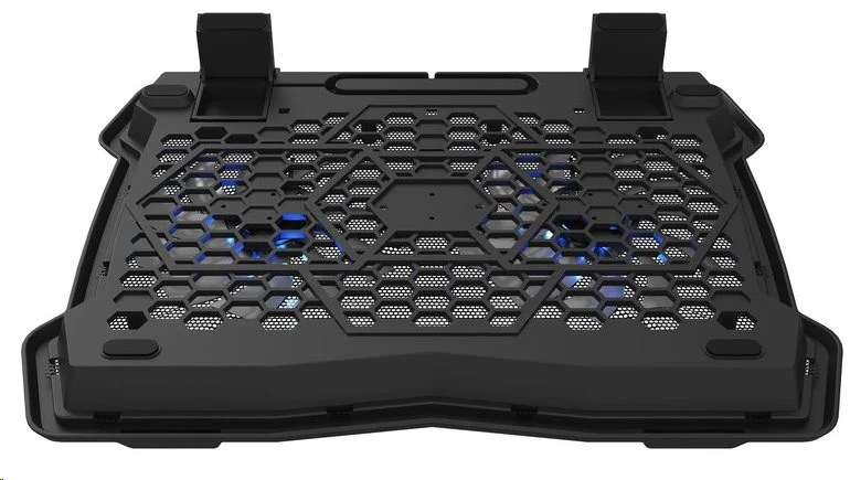 Aušinimo stovas nešiojamam kompiuteriui Canyon CNE-HNS03, iki 15,6", tylūs 2x12cm ventiliatoriai, USB šakotuvas