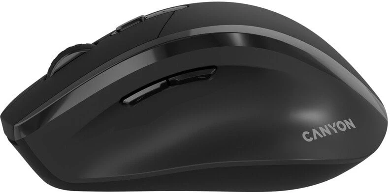 CANYON pelė OnClick 17 Ergonomic 6 buttons 1600DPI Wireless Juodas