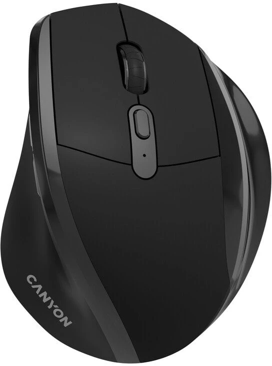 CANYON pelė OnClick 17 Ergonomic 6 buttons 1600DPI Wireless Juodas