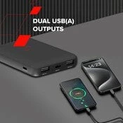Powerbank Canyon OnPower 100 10000 mAh juoda