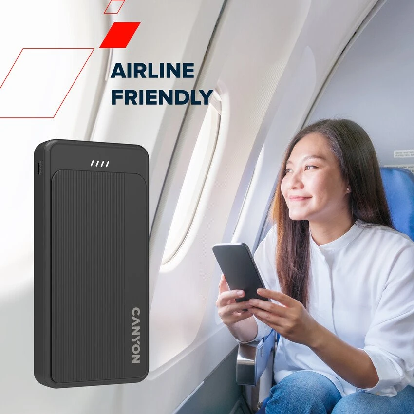 CANYON išorinė baterija OnPower 200 20000mAh Juodas