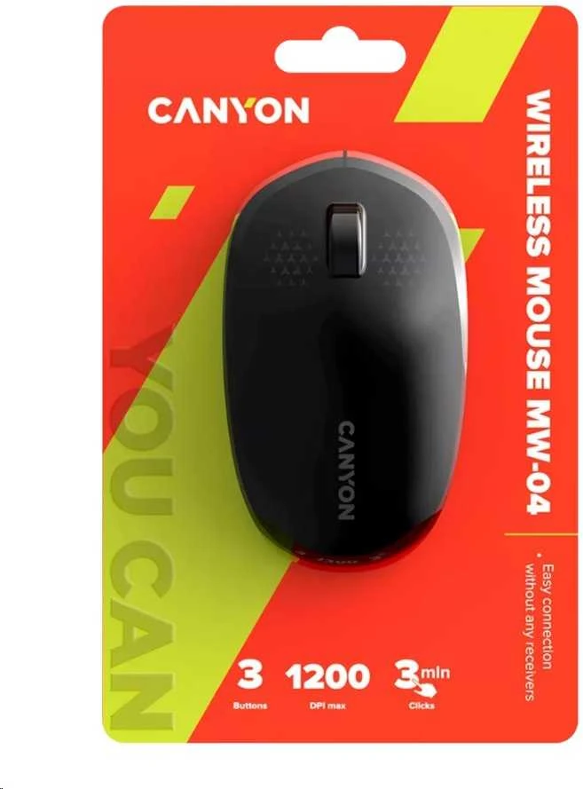 CANYON pelė MW-04 3 mygtukai BT Wireless Juodas
