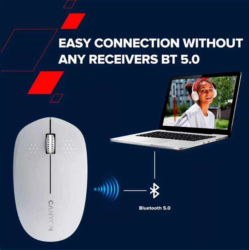 CANYON pelė MW-04 3 mygtukai BT Wireless Juodas