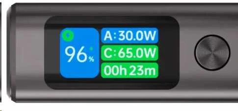 CANYON maitinimo blokas OnPower 230 TFT 20000 mAh PD130W tamsiai pilkas