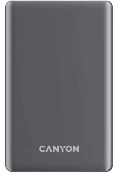 CANYON maitinimo blokas OnPower 505 plonas magnetinis 5000 mAh PD20W tamsiai pilkas