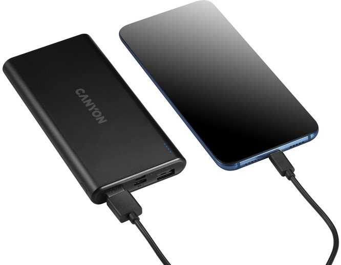 CANYON maitinimo blokas PB-106 10000 mAh juodas