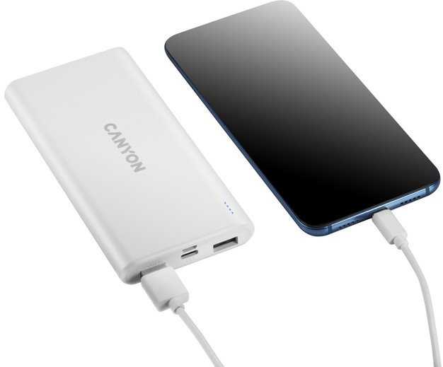 CANYON maitinimo blokas PB-106 10000 mAh Baltas