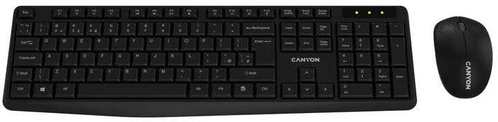 CANYON SET-W01 wireless Klaviatūra ir pelė