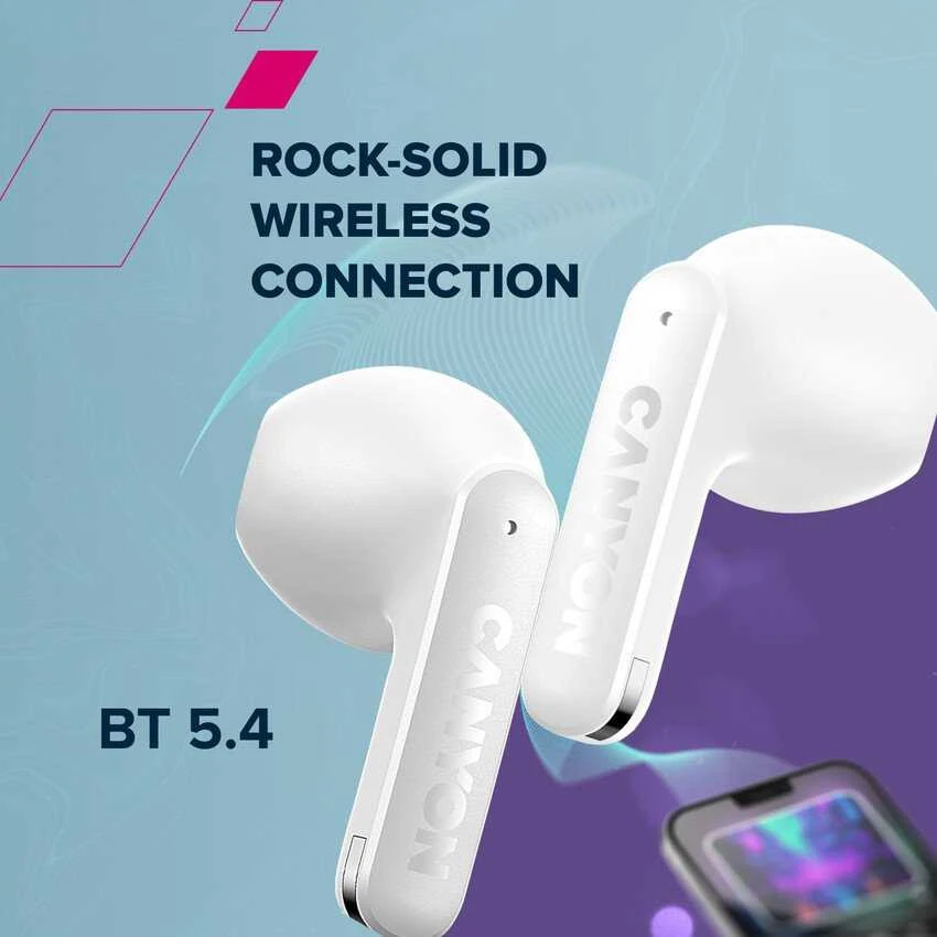 Canyon OnGo 13 baltos ausinės su Bluetooth 5.4