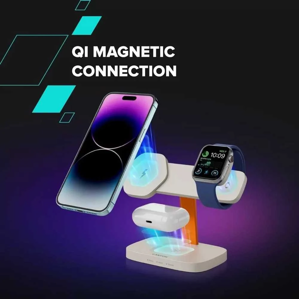 CANYON belaidė įkrovimo stotis Hexagon 310 3in1 Tamsiai pilka/mėlyna