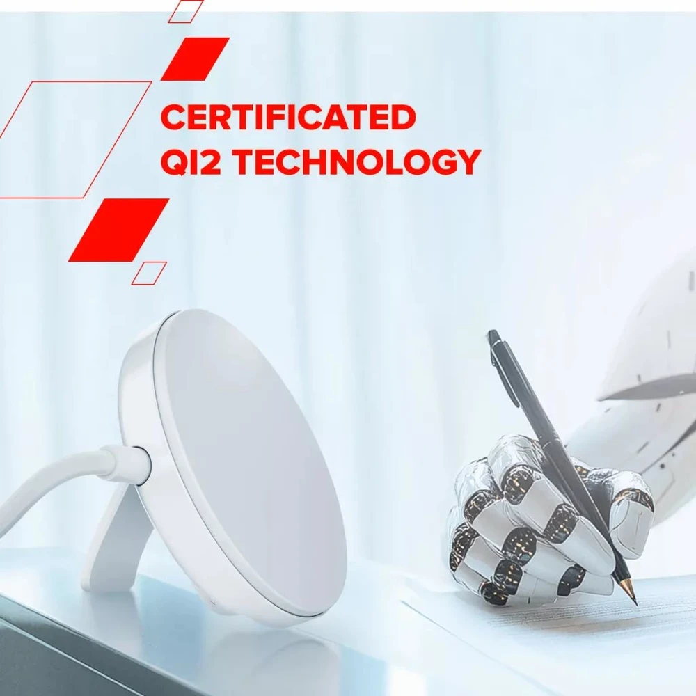 CANYON belaidis įkroviklis WS-105 15W Qi2 Baltas