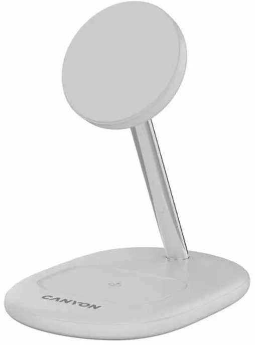 CANYON belaidis įkroviklis WCS-205 15W Qi2 2in1 Baltas