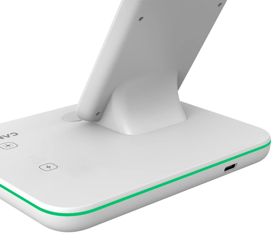Universalus Belaidis įkroviklis Canyon 3in1 Wireless Charger WS-303, tinka vienu metu įkrauti Apple Watch, iPhone ir Airpods