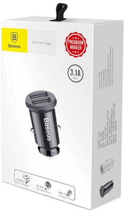 Baseus 12V USB kroviklis, 3.1A