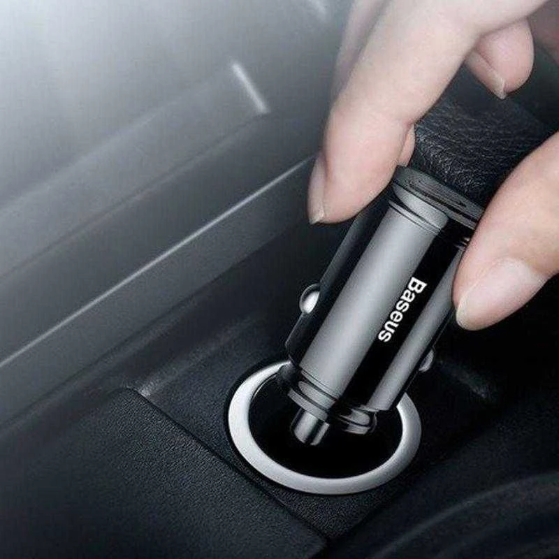 Baseus Circular automobilinis įkroviklis PD QC4.0 + 5A 30W - Juodas