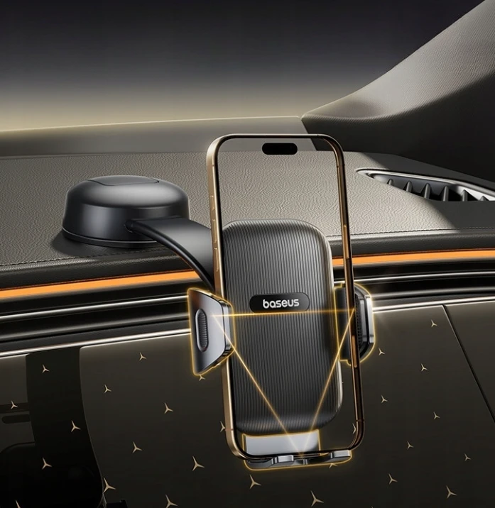 Baseus Automobilinis laikiklis telefonams su siurbtuku PrimeTrip C03 Air, juodas