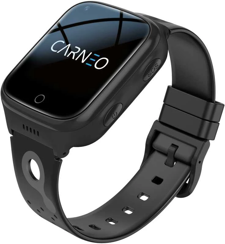 Išmanusis laikrodis vaikams Carneo GuardKid+ 4G Platinum, Juodos spalvos