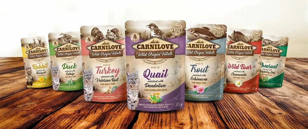 Carni Love Carnilove konservai katėms maiš. antiena Catnip 85g