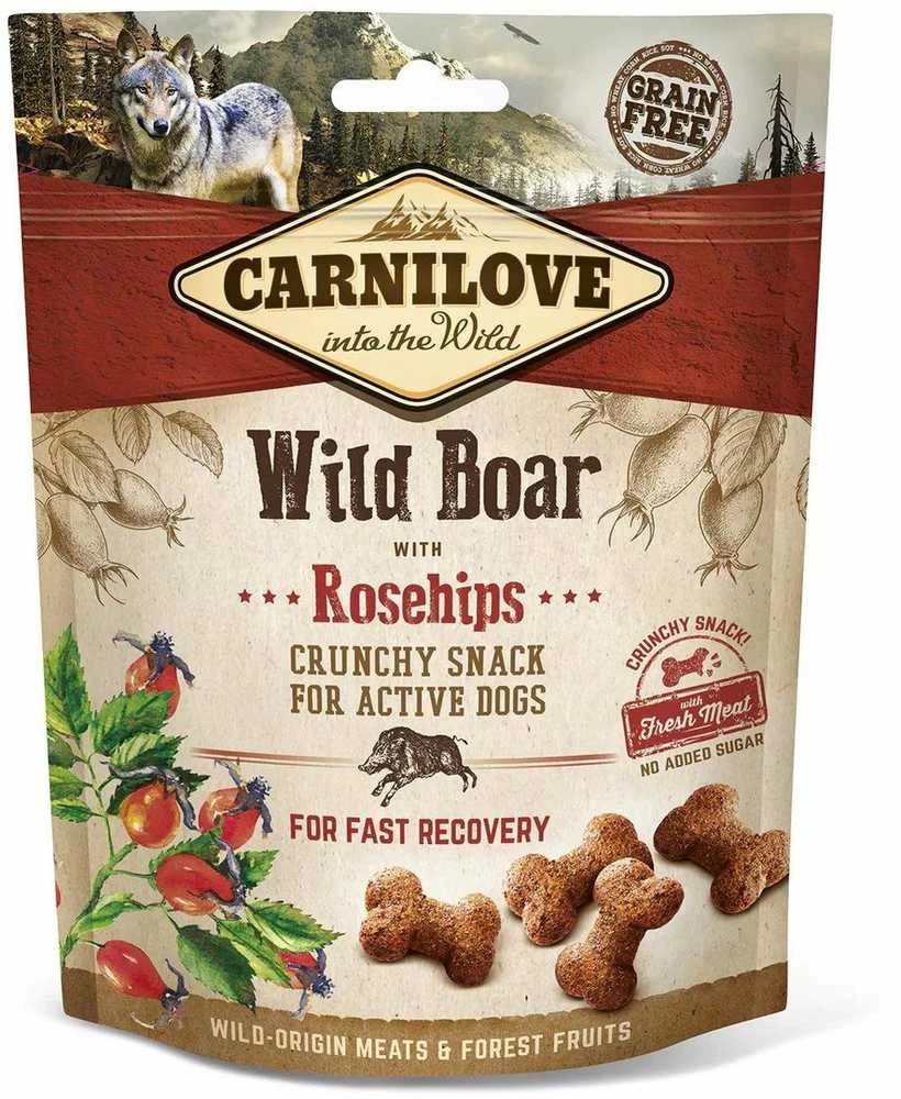 Carni Love Wild CARNILOVE Šuo skanėstas Šernas su erškėtuogėmis su šviežia mėsa 200 g