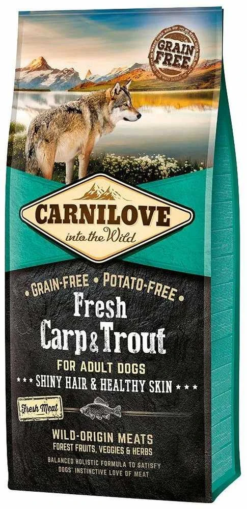 Carni Love Dog Fresh su karpiu ir upėtakiu for Adult 12kg