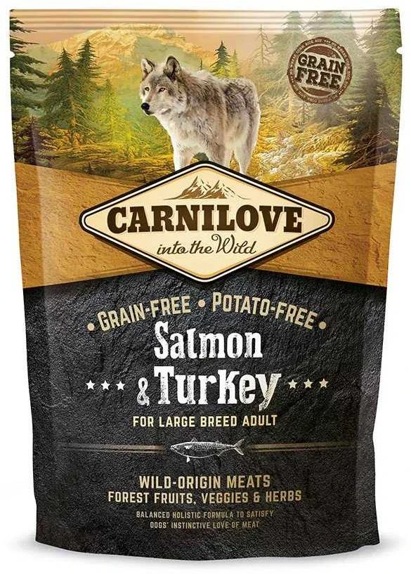 Carni Love Dog su lašiša ir kalakutiena Large Breed Adult 1,5kg