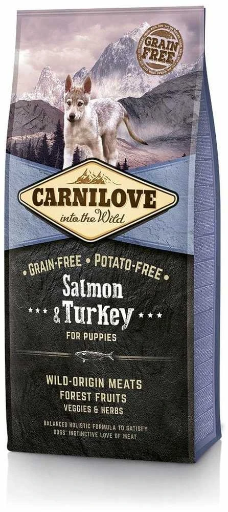 Carni Love Dog su lašiša ir kalakutiena Puppy 12kg