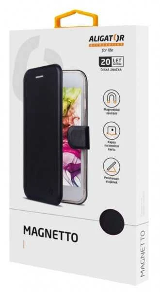 Dėklas Case ALIGATOR Magnetto Samsung Galaxy S24, Juodas
