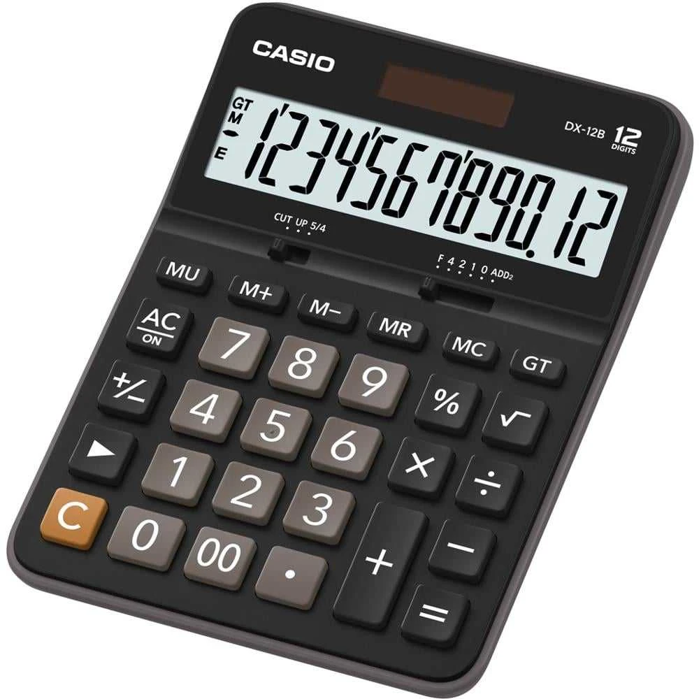 Stalinis skaičiuotuvas CASIO DX-12B, 129 x 175 x 33,2 mm