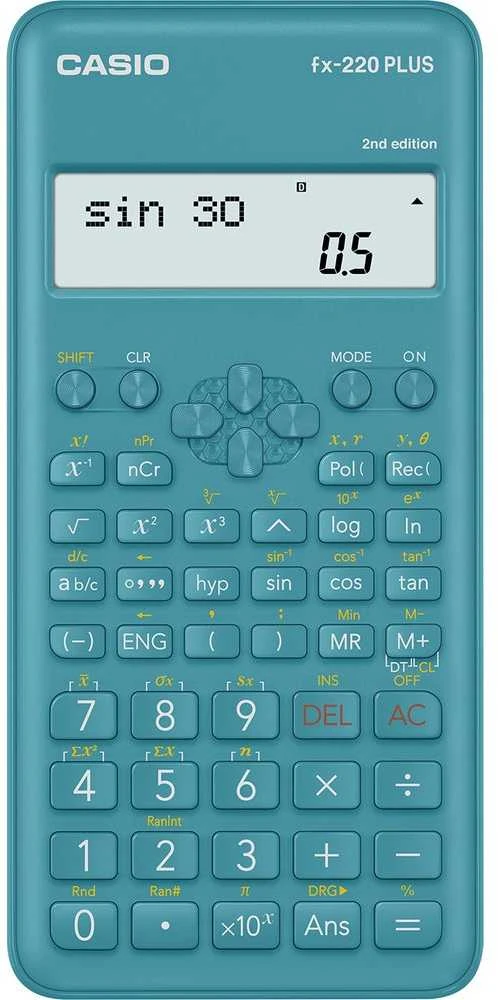 Mokslinis skaičiuotuvas CASIO FX-220 PLUS II, 78 x 155 x 19,5 mm