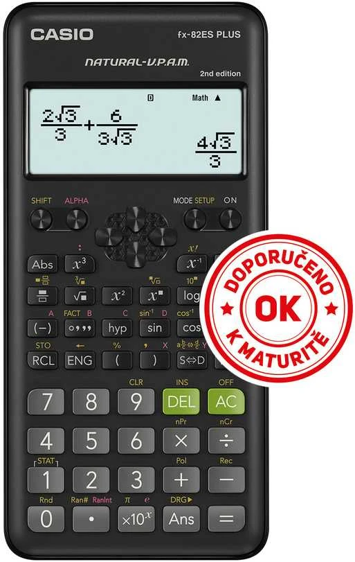 Mokslinis skaičiuotuvas CASIO FX-82ES PLUS II, 80 x 162 x 13.8 mm