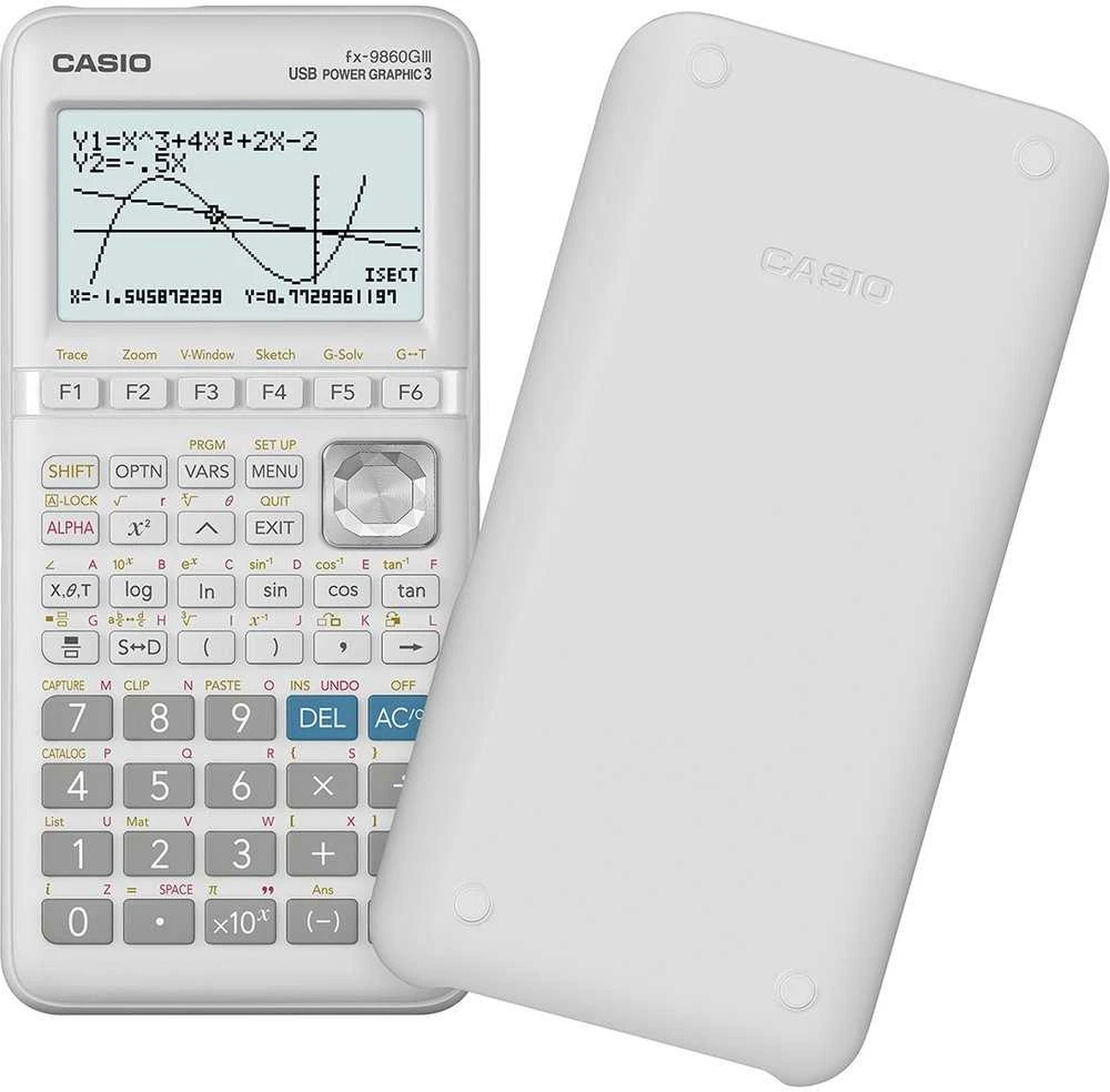 Mokslinis skaičiuotuvas CASIO FX-9860GIII-W-ET, 89x178x23 mm