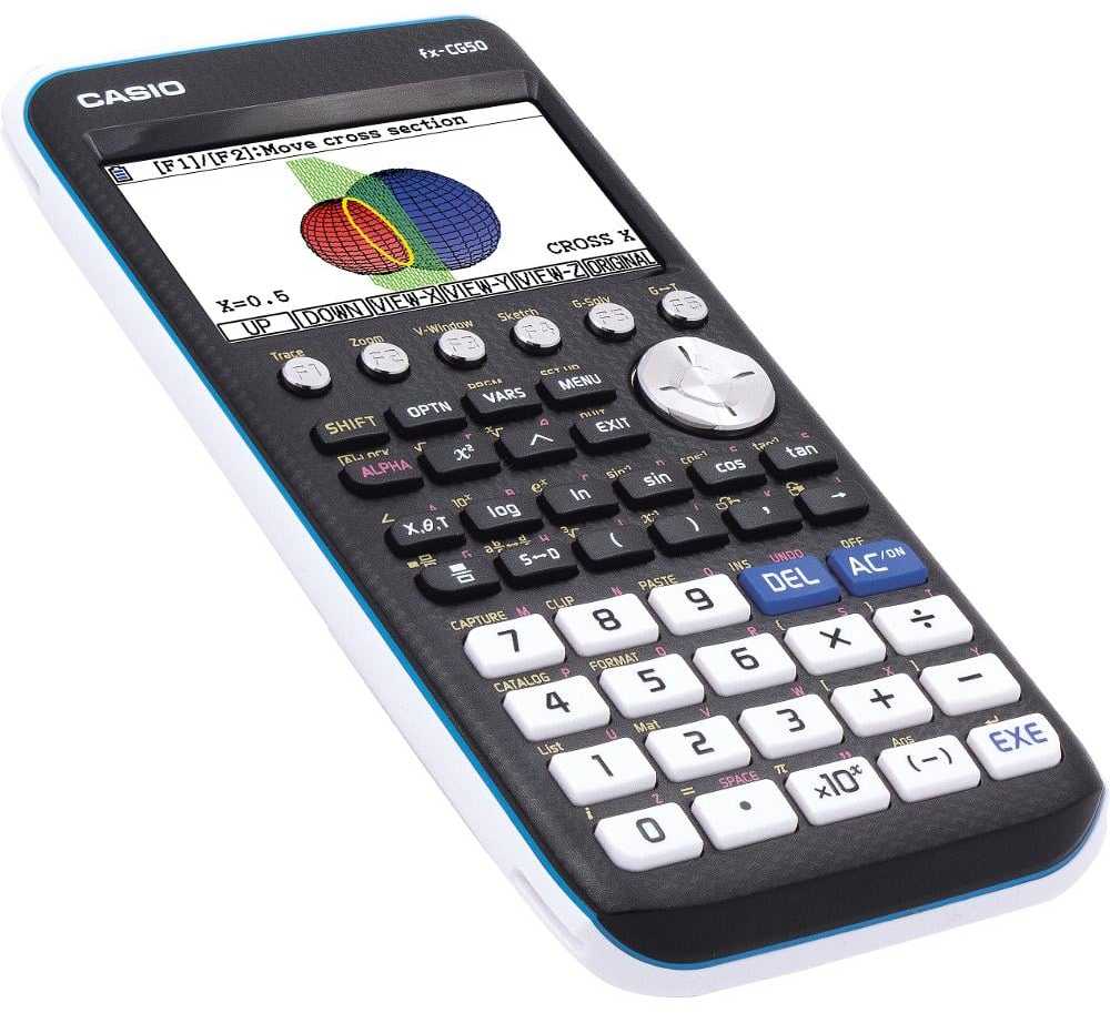 Casio grafinis mokslinis kalkuliatorius su LCD ekranu, maitinamas baterija, FX-CG50
