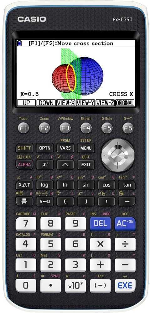 Casio grafinis mokslinis kalkuliatorius su LCD ekranu, maitinamas baterija, FX-CG50
