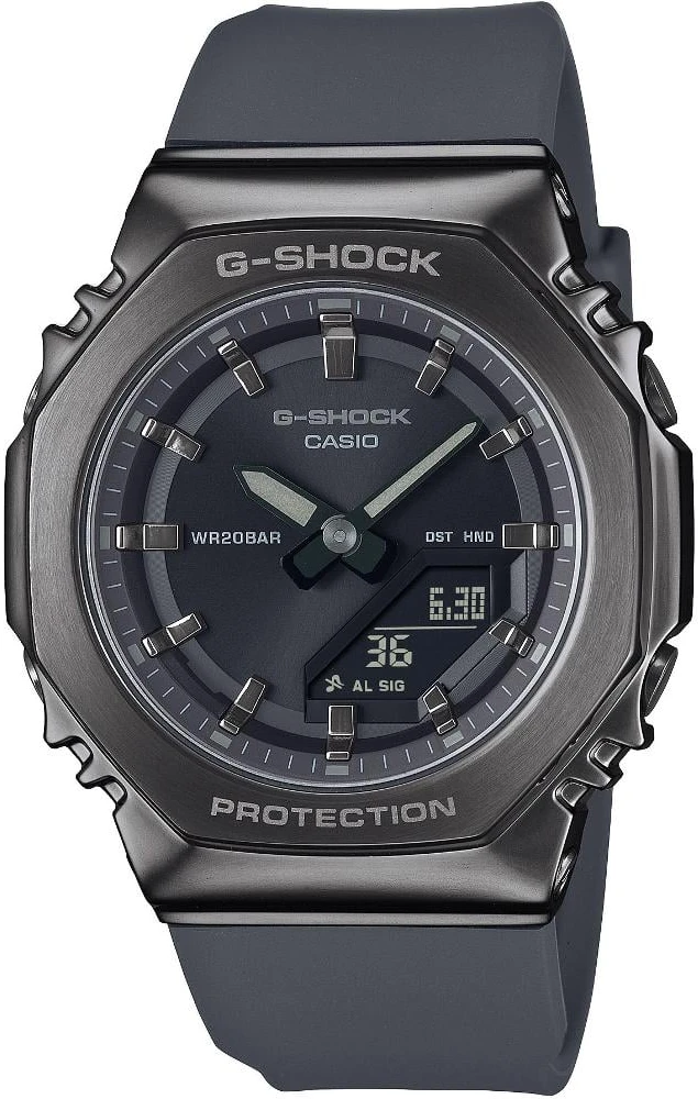 Casio G-shock analoginis-skaitmeninis moteriškas laikrodis GM-S2110B-8AER