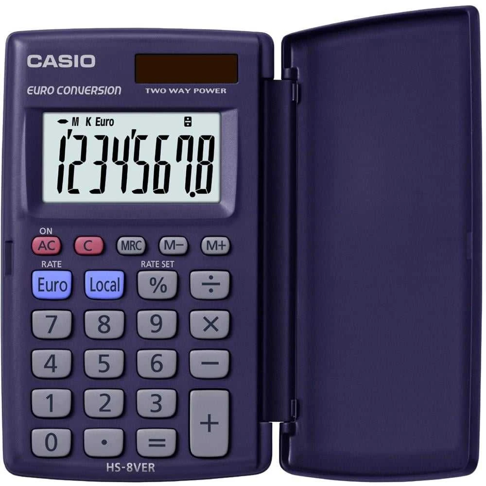 Casio HS-8VERA atverčiamas violetinis skaičiuotuvas