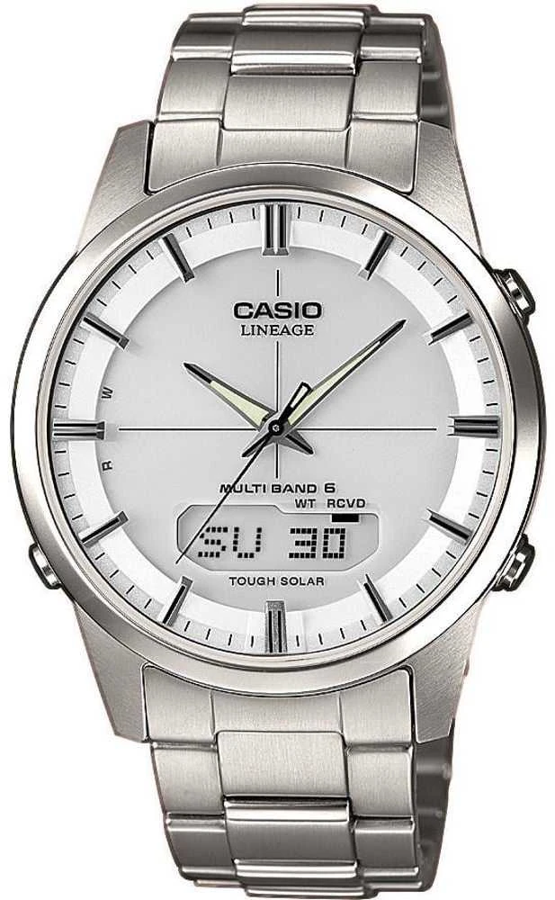 Laikrodis Casio WAVECEPTOR saulės energija varomas radijo bangomis valdomas LCW-M170TD-7AER