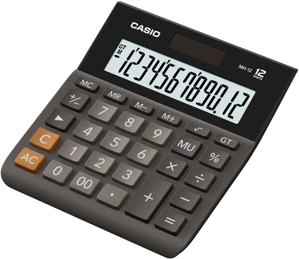 Skaičiuotuvas Casio MH-12 12-skaitmenų ekranas