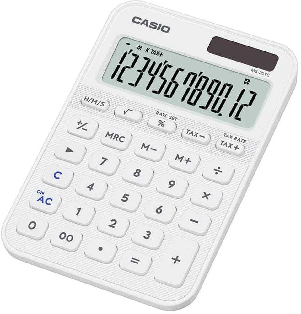 Casio MS-20YC-WE skaičiuotuvas su dideliu ekranu